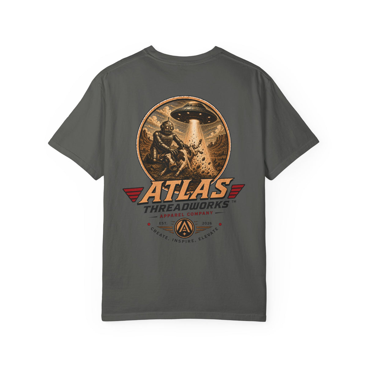 Atlas Threadworks Graphic T-Shirt — Vintage UFO Logo Tee