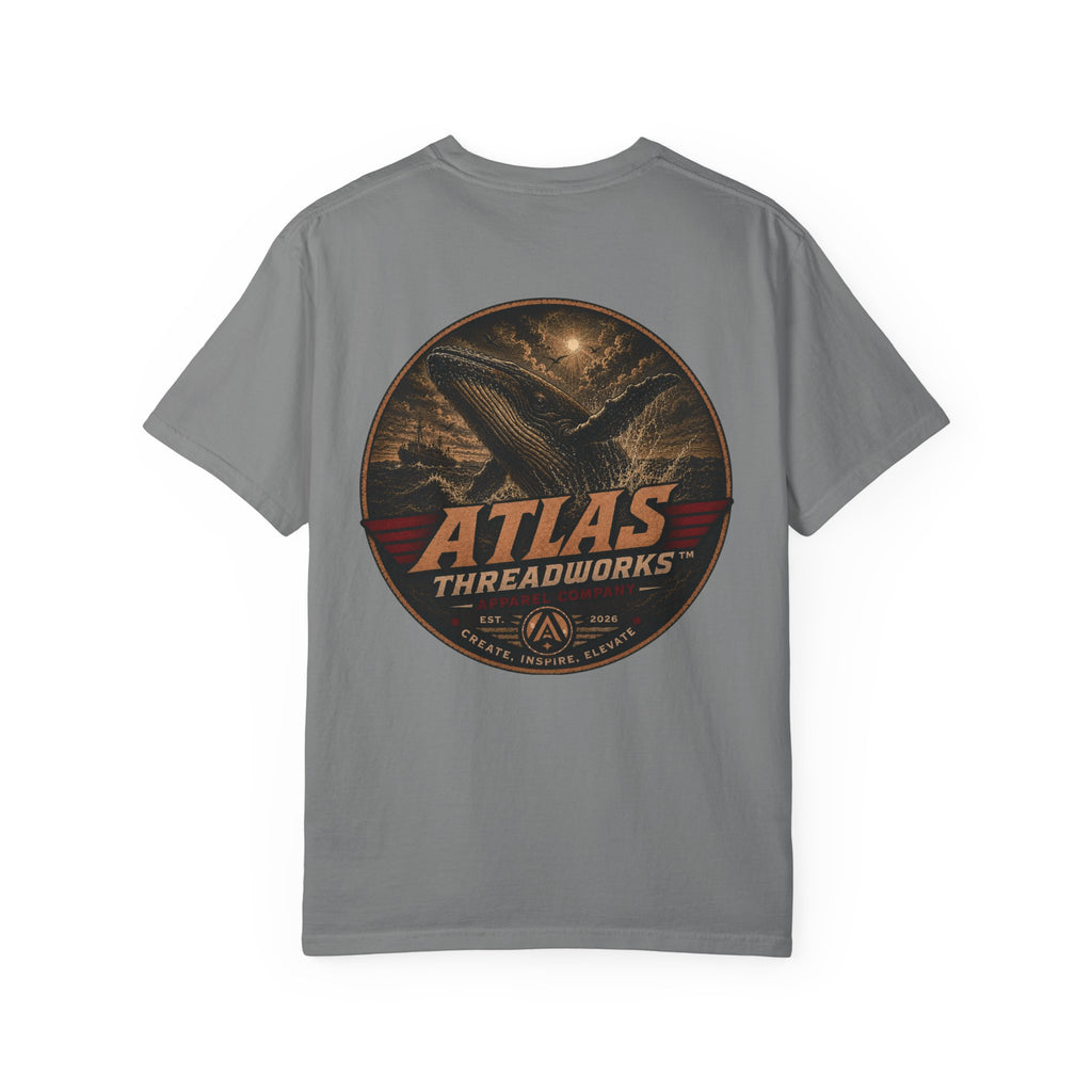 Atlas Threadworks Graphic T‑Shirt — Vintage Whale Logo Tee