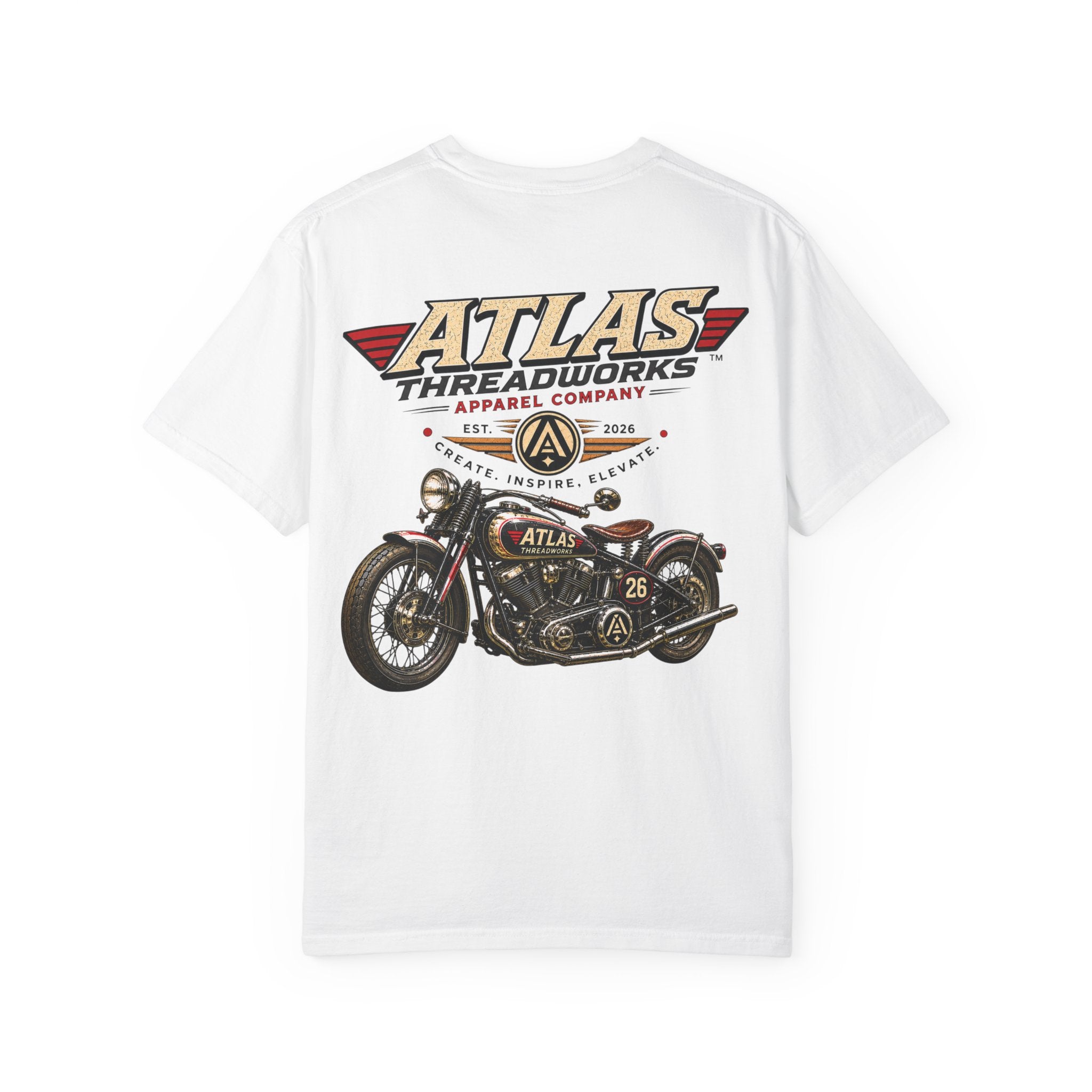 Atlas Threadworks Motorcycle T‑Shirt — Vintage Motorcycle Graphic Tee