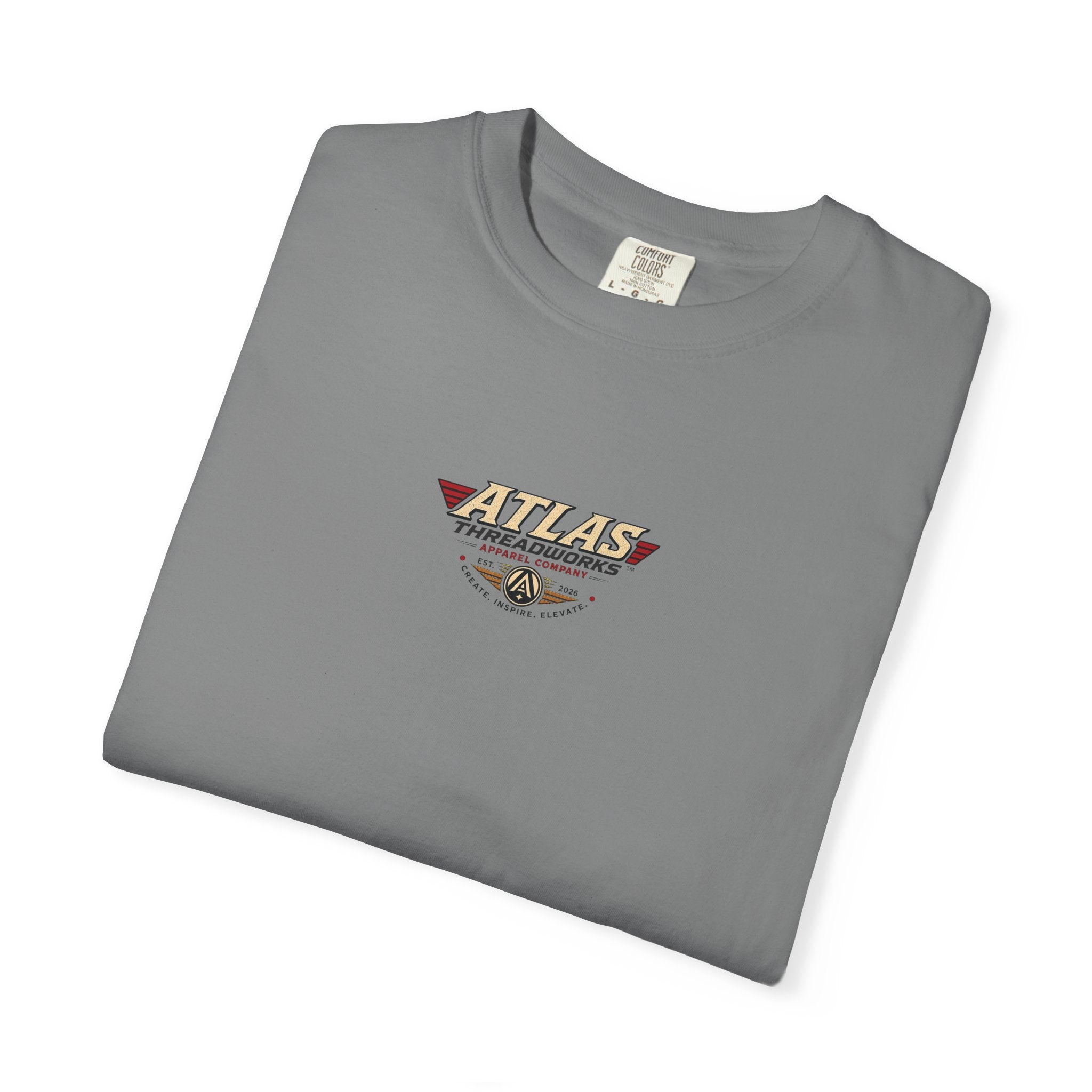 Atlas Threadworks Floral Logo T-Shirt — Vintage Rose Graphic Tee