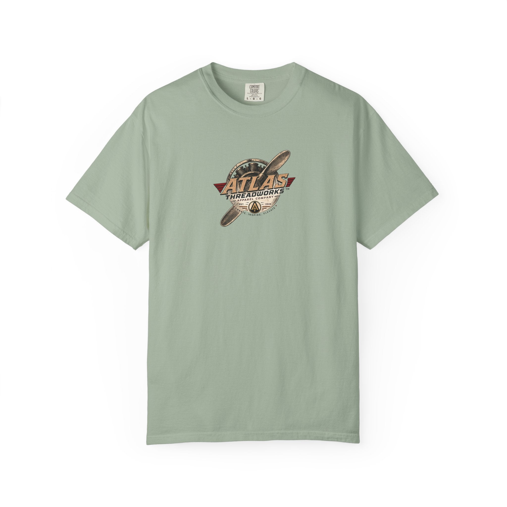 Vintage Biplane T-Shirt — Atlas Threadworks Retro Aviation Graphic Tee