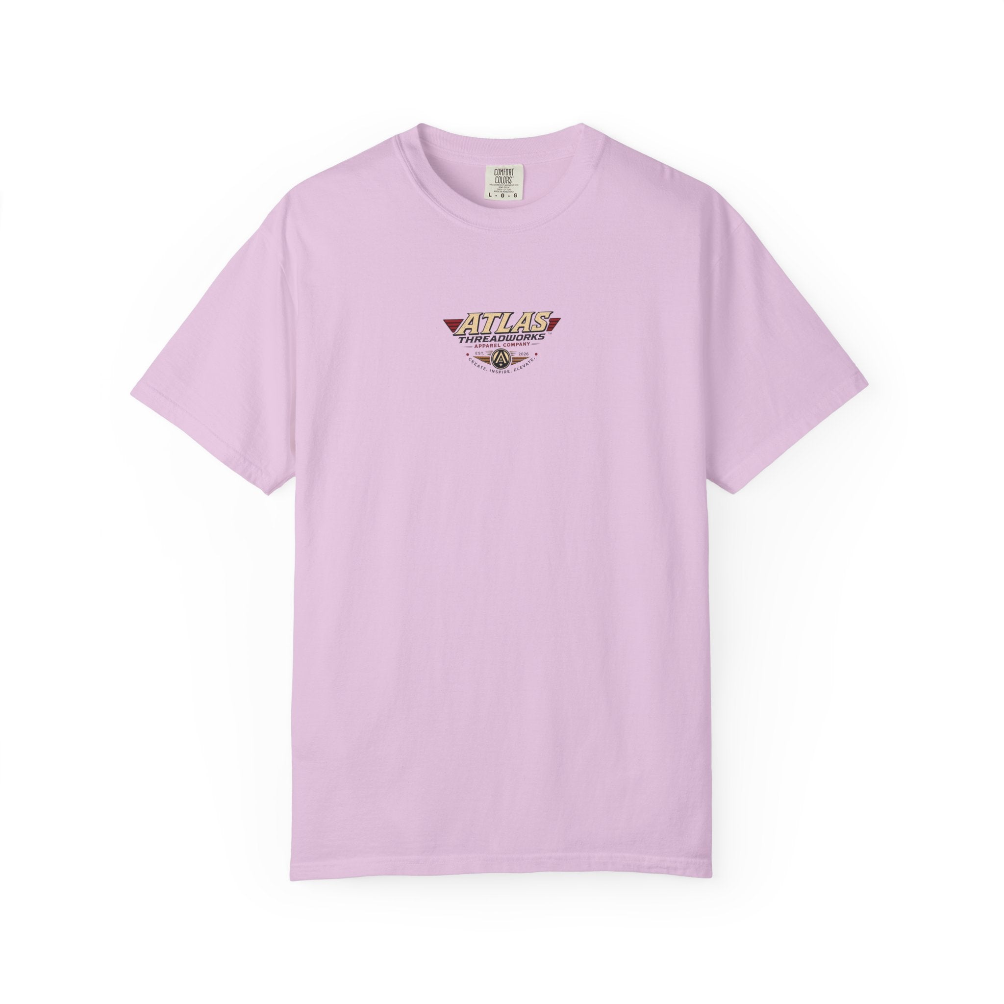Atlas Threadworks Floral Logo T-Shirt — Vintage Rose Graphic Tee
