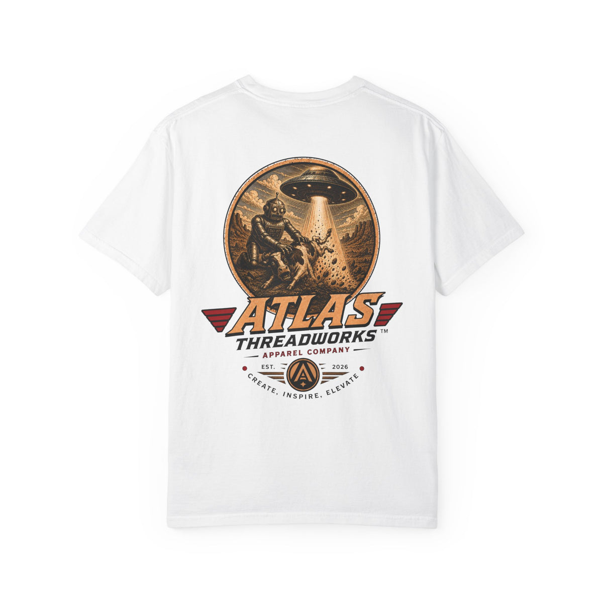 Atlas Threadworks Graphic T-Shirt — Vintage UFO Logo Tee